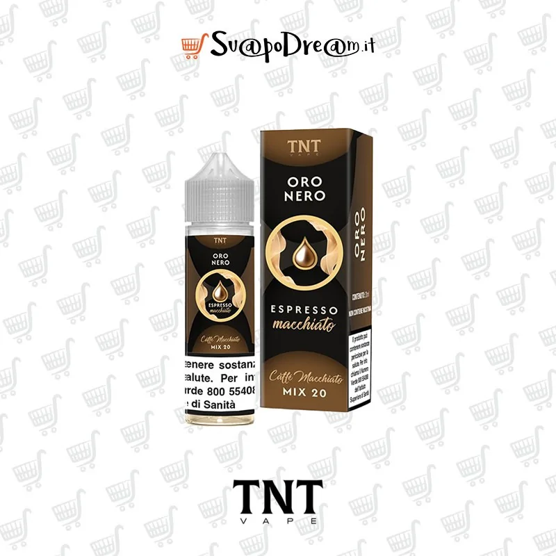 TNT VAPE -  Liquido Mix&Vape 20ml Oro Nero CAFFE MACCHIATO