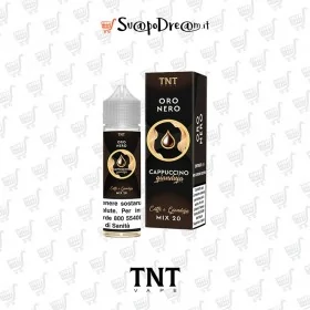 Liquido Mix&Vape 20ml TNT VAPE Oro Nero CAFFE E GIANDUJA al gusto di Espresso corretto con Gianduia.
