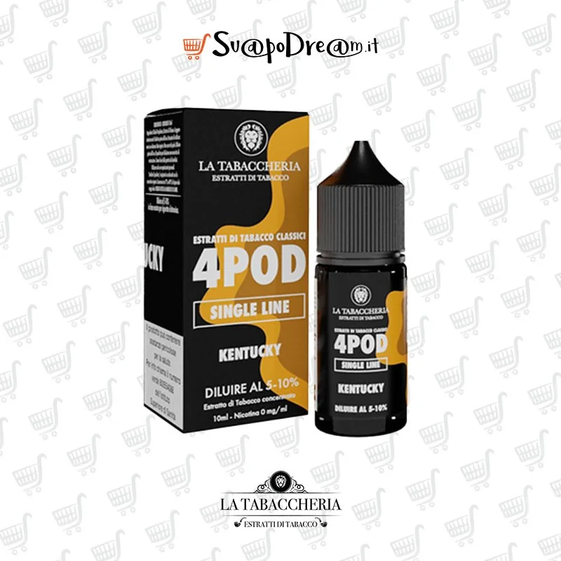 LA TABACCHERIA - Aroma Concentrato 10ml 4POD Single Line KENTUCKY
