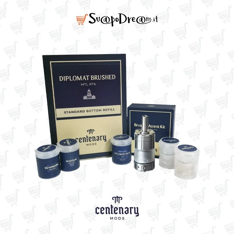CENTENARY MODS - Atomizzatore DIPLOMAT v1.5 MTL RTA 23mm