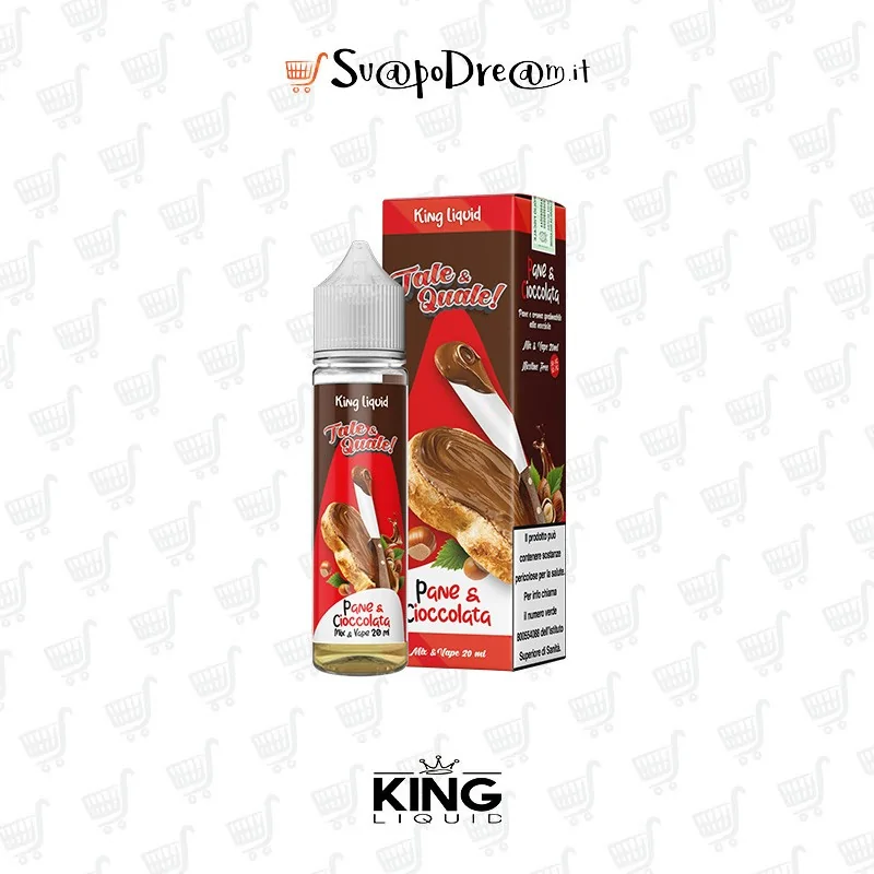 KING LIQUID - Liquido Mix&Vape 20ml TALE & QUALE PANE E CIOCCOLATA