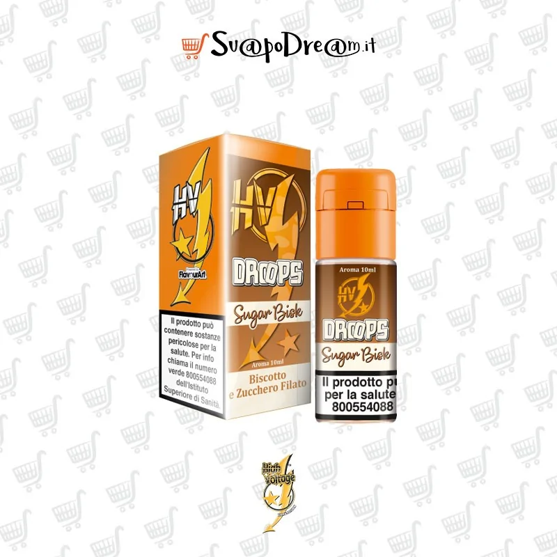 HIGH VOLTAGE - Aroma Concentrato 10ml Droops SUGAR BISK