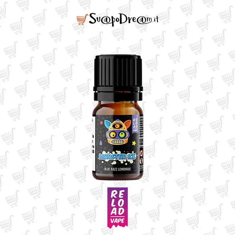 RELOAD VAPE - Aroma Concentrato 10ml Monster Ice BLUE RAZZ LEMONADE