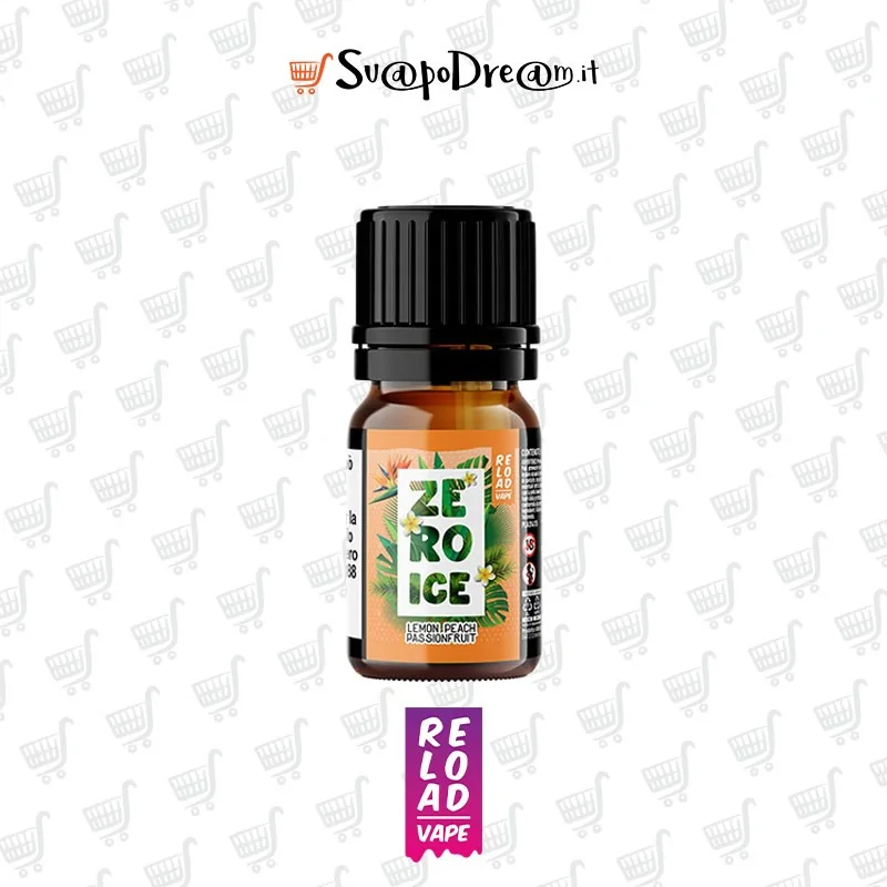 RELOAD VAPE - Aroma Concentrato 10ml Zero Ice LEMON PEACH PASSION FRUIT