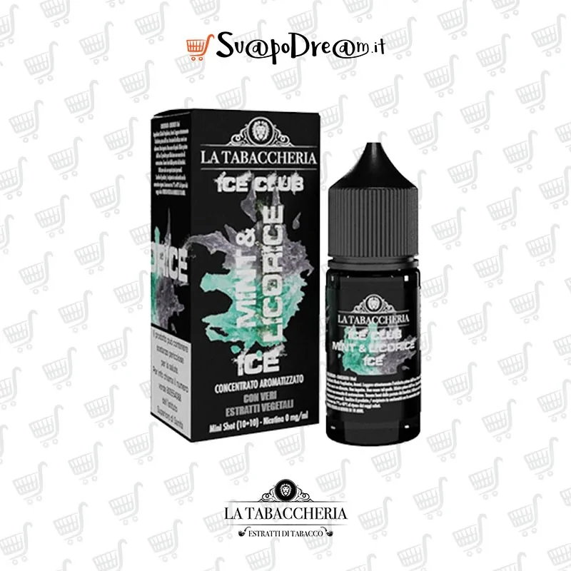 LA TABACCHERIA ICE CLUB - Aroma Mini Shot 10ml MINT & LICORICE ICE