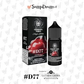 Aroma Mini Shot 10ml #D77 Powered by LA TABACCHERIA CILIEGIA NERA al gusto di Tabacco Latakia e Ciliegia Nera