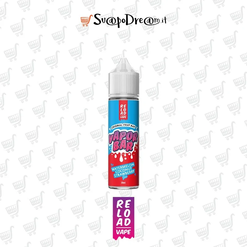 RELOAD VAPE - Aroma Shot 20ml Vapor Bar WATERMELON COCONUT STRAWBERRY ICE