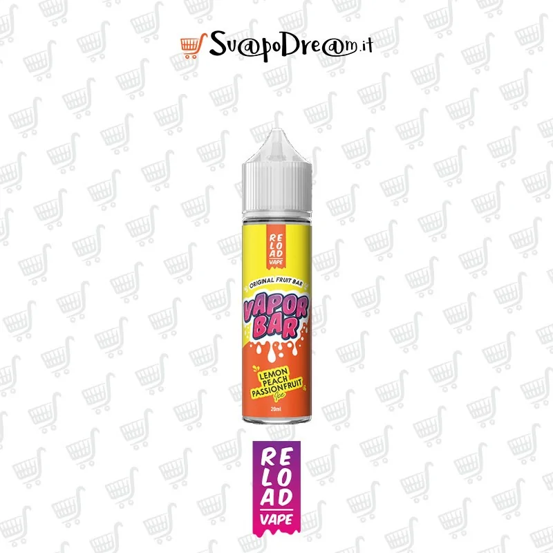 RELOAD VAPE - Aroma Shot 20ml Vapor Bar LEMON PEACH PASSIONFRUIT ICE