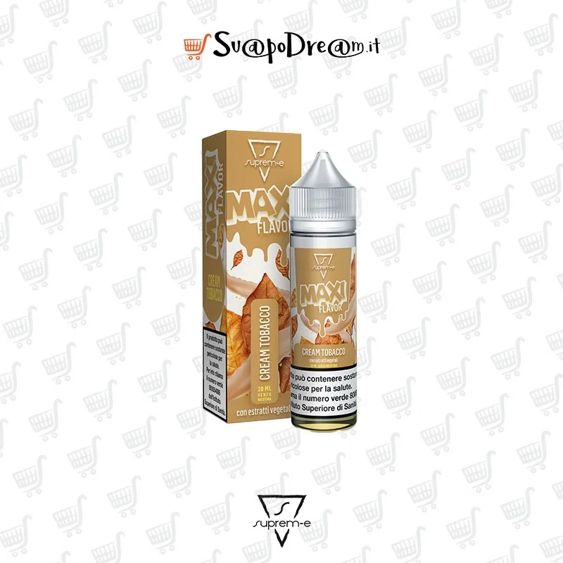 SUPREM-E - Liquido Mix&Vape 20ml MAXI Flavour CREAM TOBACCO