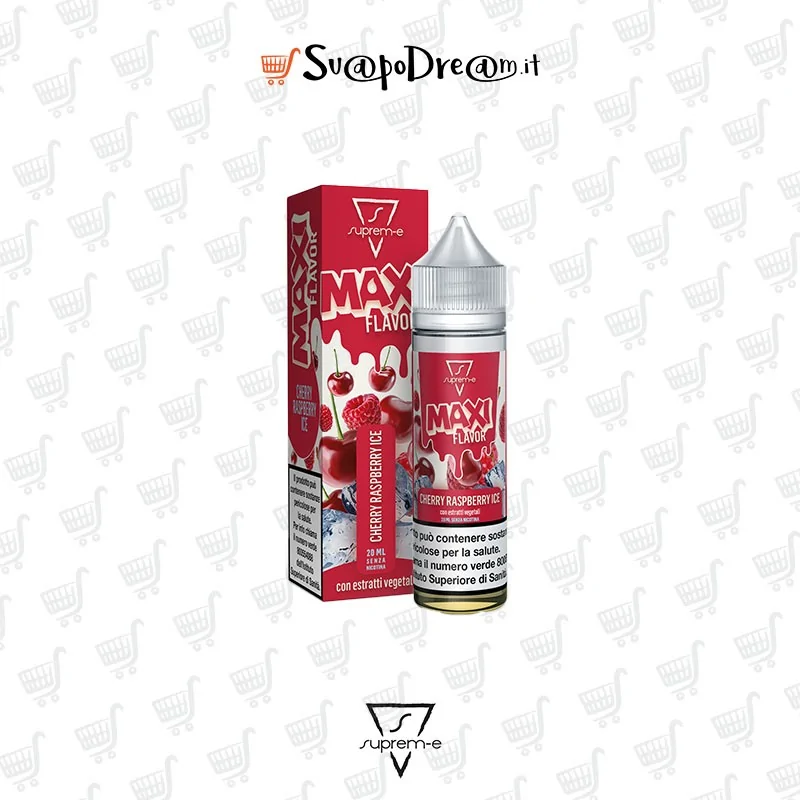 SUPREM-E - Liquido Mix&Vape 20ml MAXI Flavour CHERRY RASPBERRY ICE