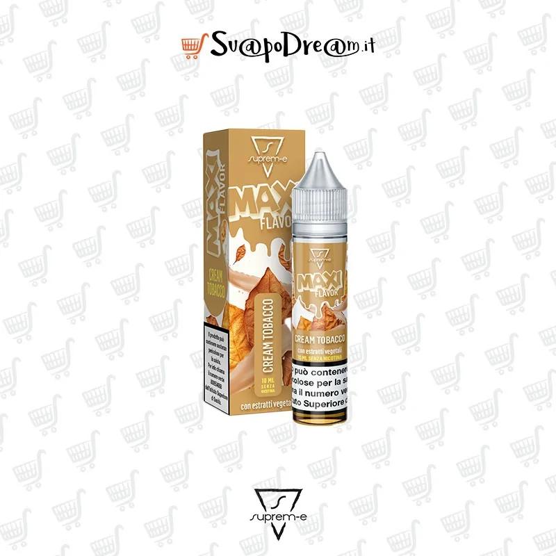SUPREM-E - Liquido Mix&Vape 10ml MAXI Flavour CREAM TOBACCO