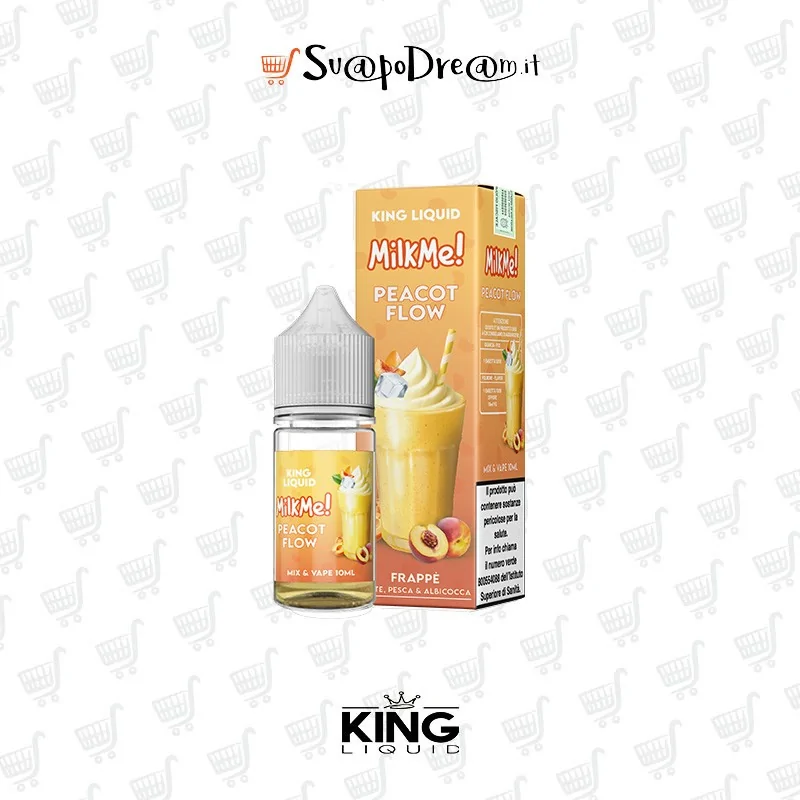 KING LIQUID - Liquido Mix&Vape 10ml MILK ME! PEACOT FLOW