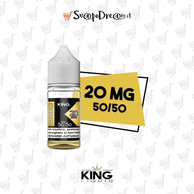 KING LIQUID - Basetta 10ml VPG 50/50 - nicotina 20