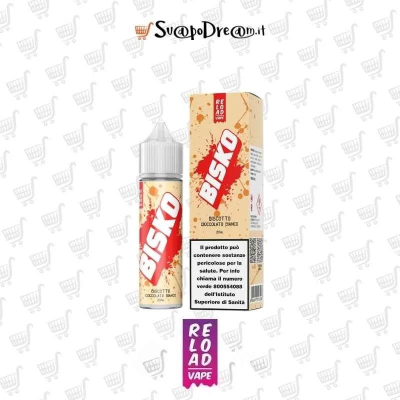 RELOAD VAPE - Aroma Shot 20ml BISKO CIOCCOLATO BIANCO