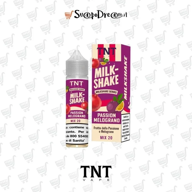 TNT VAPE MilkShake - Liquido Mix&Vape 20ml PASSION MELOGRANO