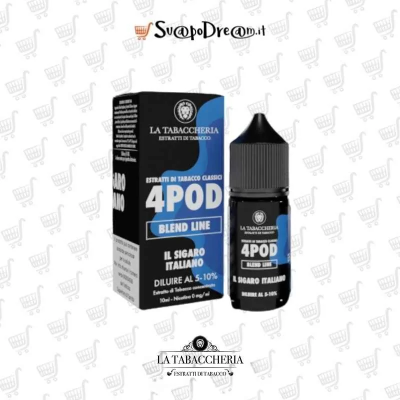 LA TABACCHERIA - Aroma Concentrato 10ml 4POD Blend Line IL SIGARO ITALIANO
