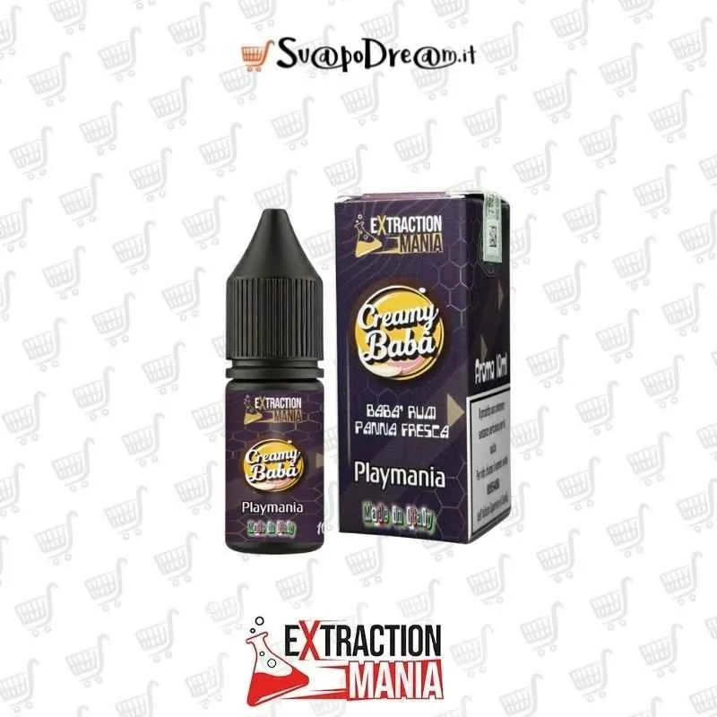 EXTRACTION MANIA - Aroma Concentrato 10ml Playmania CREAMY BABÀ