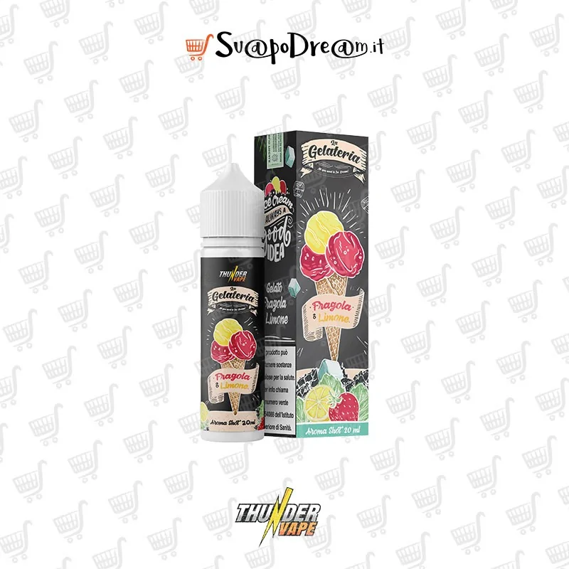THUNDER VAPE - Aroma Shot 20ml La gelateria FRAGOLA & LIMONE