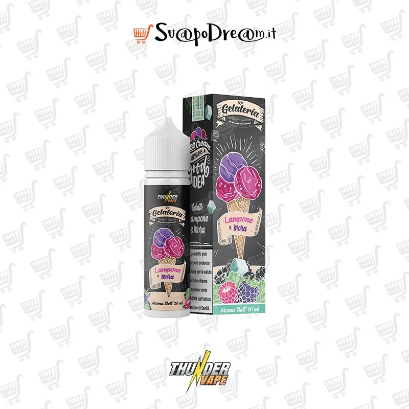 THUNDER VAPE - Aroma Shot 20ml La gelateria LAMPONE & MORA