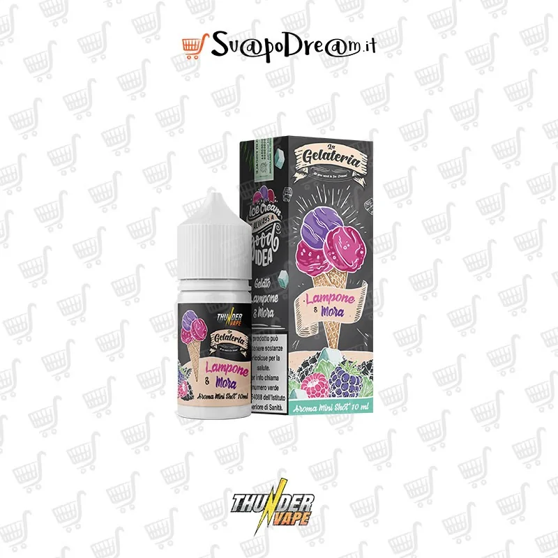 THUNDER VAPE - Aroma Mini Shot 10ml La Gelateria LAMPONE & MORA